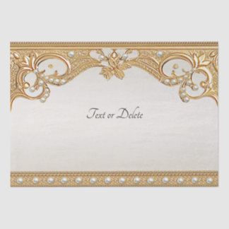 Papier Mousseline Papier Tissu Orné Or