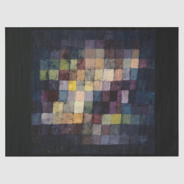 PAPIER MOUSSELINE PAPIER TISSU : PAUL KLEE : ANCIEN SON : 1925 (Recto)