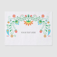 Papier Tissu Personnalisé Fiesta Mexicain