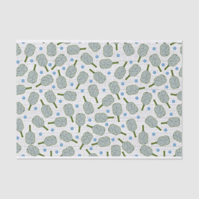 Papier Mousseline Papier Tissu Pickball (Recto)