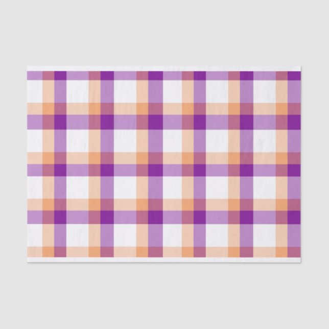 Papier Mousseline Papier Tissu - Plaid (Recto)