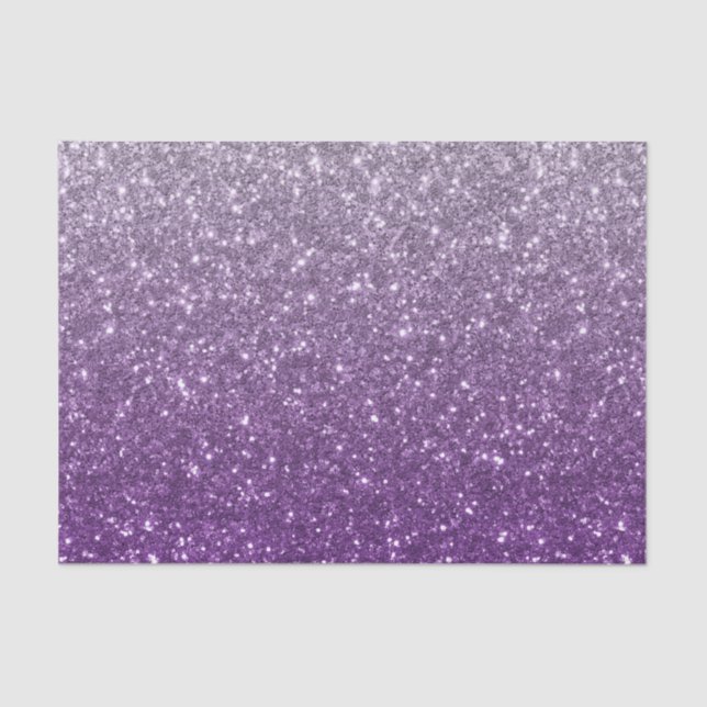 Papier Mousseline Papier Tissu Purple Ombre Parties scintillant Look (Recto)