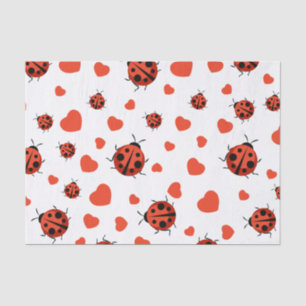 Papier Mousseline Papier Tissu Red Ladybug