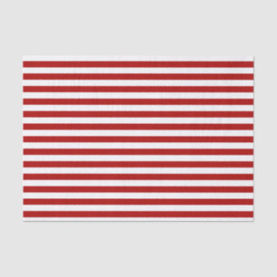 Papier Mousseline Papier Tissu Red Stripe Holiday