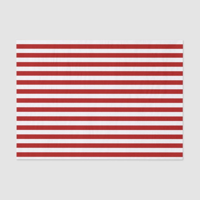 Papier Mousseline Papier Tissu Red Stripe Holiday (Recto)