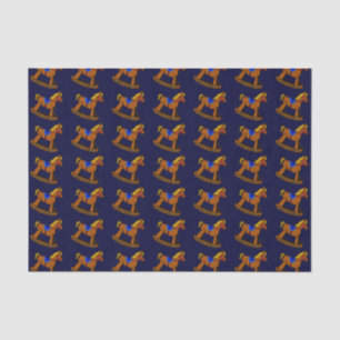 Papier Mousseline Papier Tissu Rocking Horse