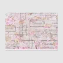 Papier Tissu Rustique Valentine