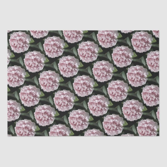 Papier Mousseline Papier Tissu Set 2 feuilles Belle Peony Rose  (Recto)