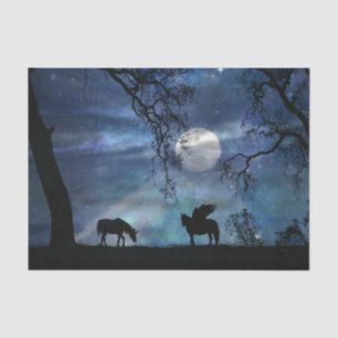 Papier Mousseline Papier Tissu Super Pretty Unicorn et Pegasus