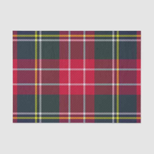 Papier Mousseline Papier Tissu Tartan Plaid (Recto)