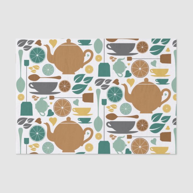 Papier Mousseline Papier Tissu Thé (Recto)