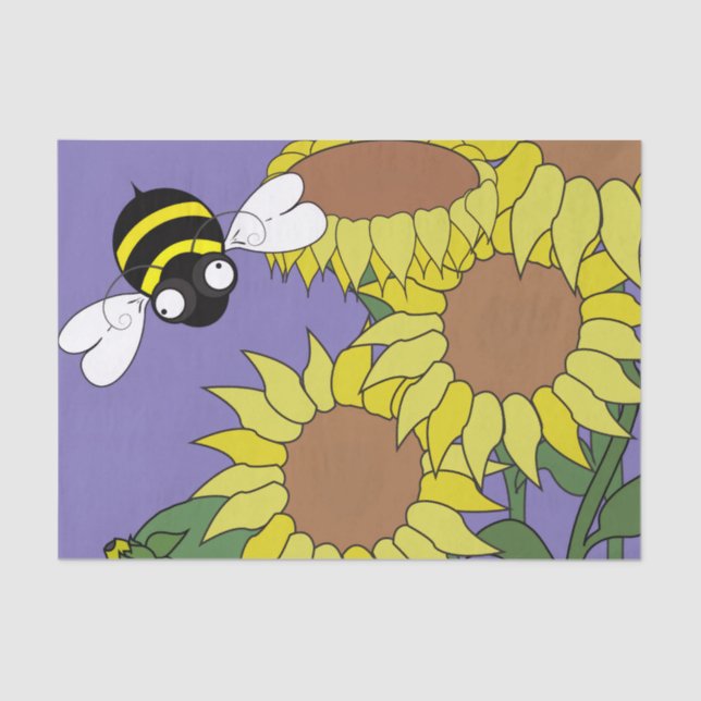 Papier Mousseline Papier Tissu Tissu Fleur de Soleil (Recto)