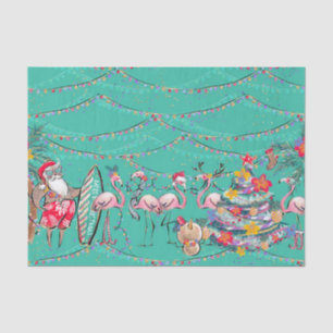 Papier Mousseline Papier Tissu Tropical Holiday Christmas