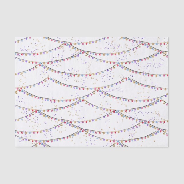 Papier Mousseline Papier Tissu Tropical Holiday Christmas (Recto)