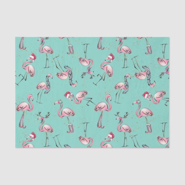 Papier Mousseline Papier Tissu Tropical Holiday Christmas (Recto)