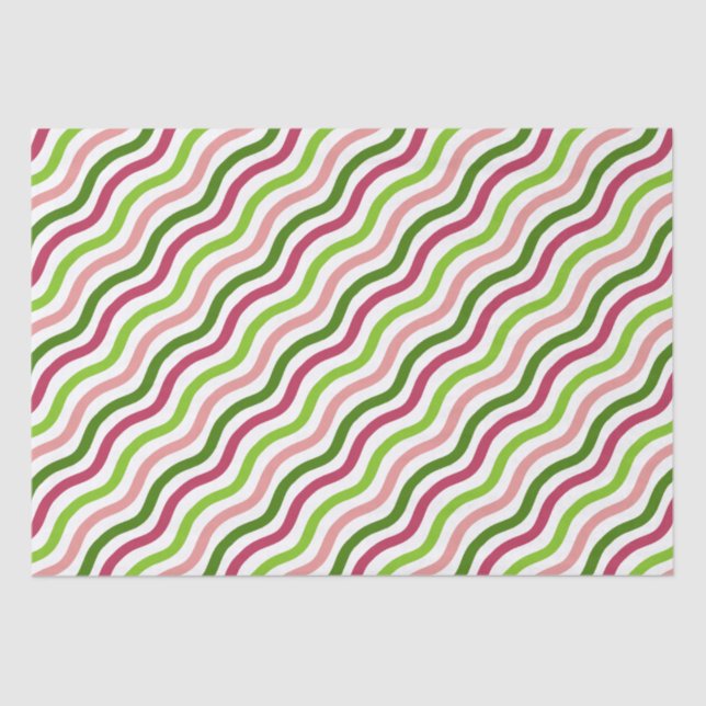 Papier Mousseline Papier Tissu Tropical Wave Simple Stripe (Recto)