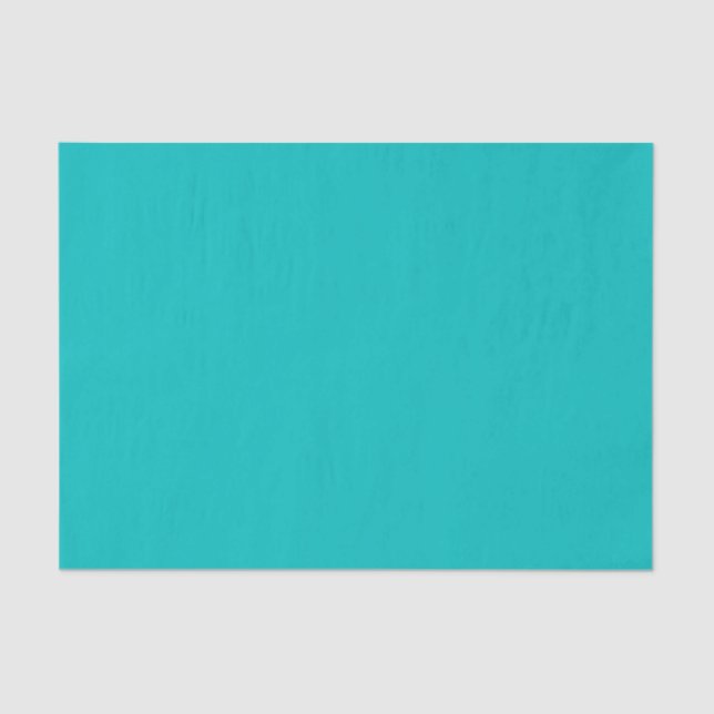 Papier Mousseline Papier Tissu Turquoise Aqua couleur solide (Recto)