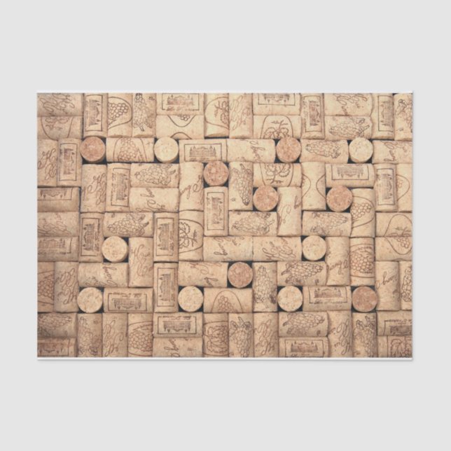 Papier Mousseline Papier Tissu Vin Corks (Recto)