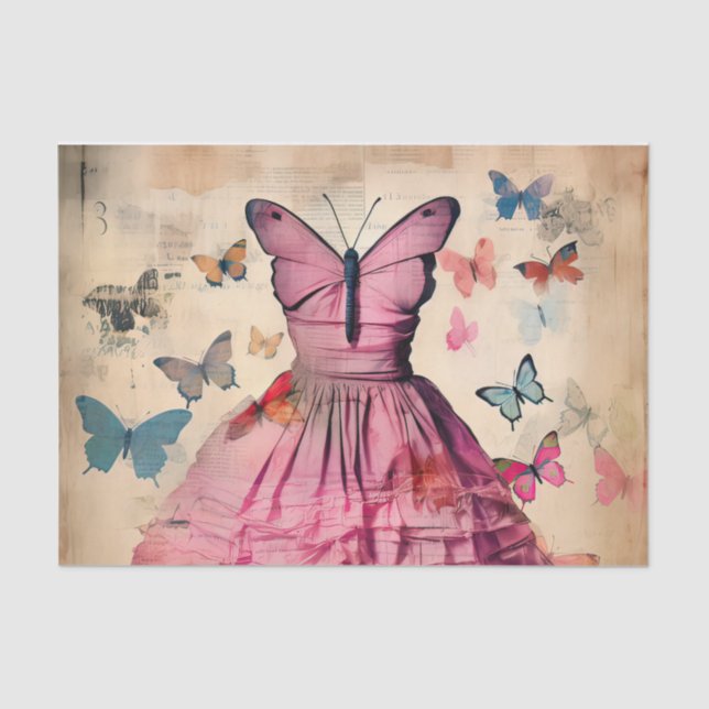 Papier Mousseline Papier Tissu vintage Inspiré Papiers Papiers (Recto)