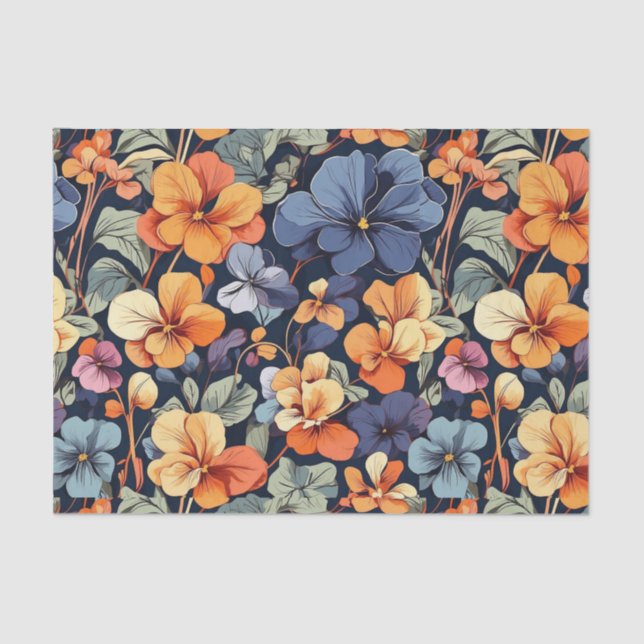 Papier Mousseline Papier Tissu Viola (Recto)