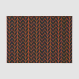 Papier Mousseline Papier tissulaire Chevron - Orange brillant sur no