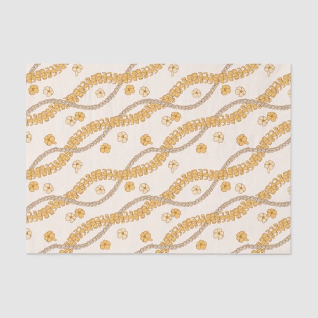 Papier Mousseline Papier tissulaire Puakenikeni lei (Recto)