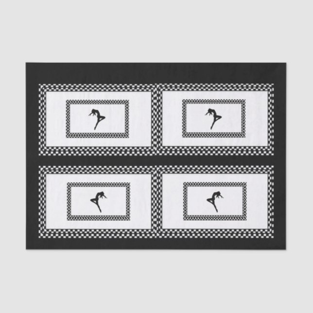 Papier Mousseline Papier Tissus Danseuse (Recto)