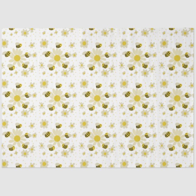 Papier Mousseline Papier Tissus des abeilles (Recto)