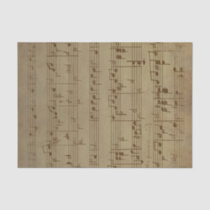 Papier Mousseline Papier Tissus vintage Sheet Music