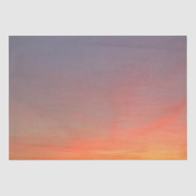 Papier Mousseline Papiers Tissus Du Coucher Du Soleil (Recto)