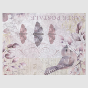 Papier Mousseline Papillon d'antiquité Ephémère Vintage Découpage