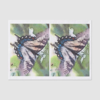 Papier Mousseline Papillon d'aquarelle pour le decoupage de