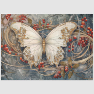 Papier Mousseline Papillon de Noël lunaire