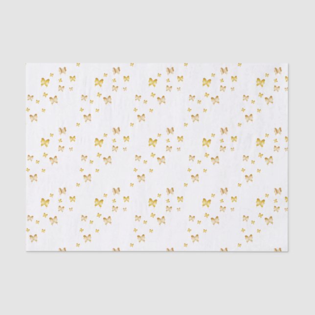 Papier Mousseline Papillon d'or (Recto)