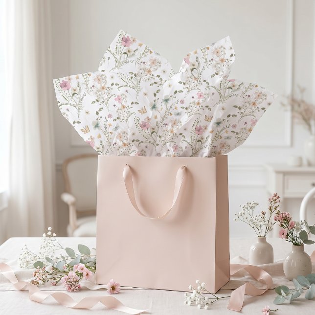 Papier Mousseline Papillon du jardin fleur sauvage (Créateur téléchargé)