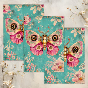 PAPIER MOUSSELINE PAPILLON ENCHANTÉ DÉCOUPAGE