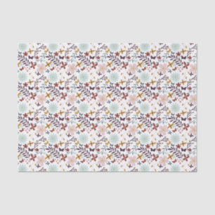 Papier Mousseline Papillon floral d'automne