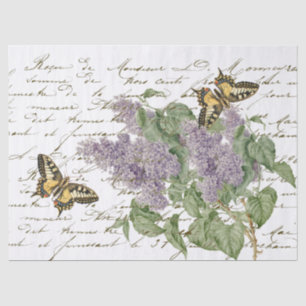 Papier Mousseline Papillon Lilac Swallowtail Craft à script français