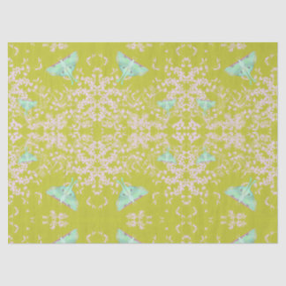 Papier Mousseline Papillon lune sur du citron