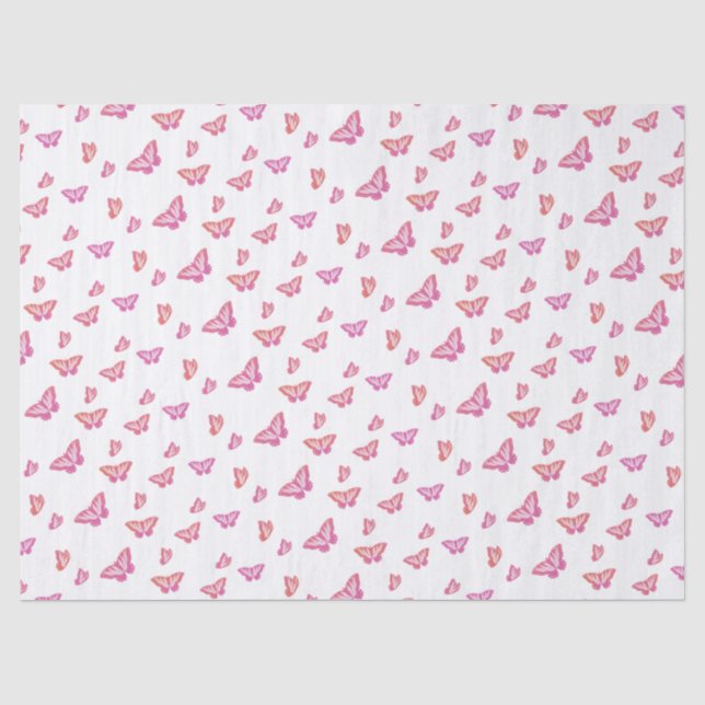 Papier Mousseline Papillon rêveur (Recto)