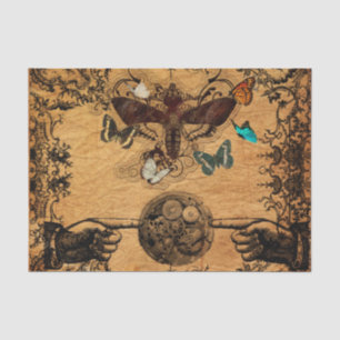 Papier Mousseline Papillon victorien grunge de Steampunk