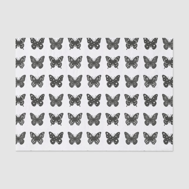 Papier Mousseline Papillons (Recto)