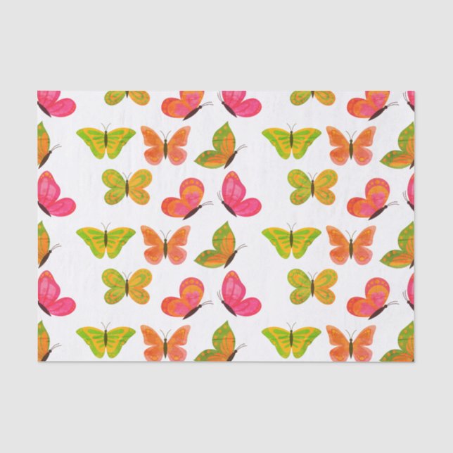 Papier Mousseline Papillons (Recto)