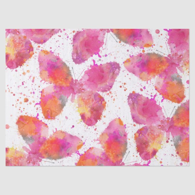Papier Mousseline Papillons (Recto)