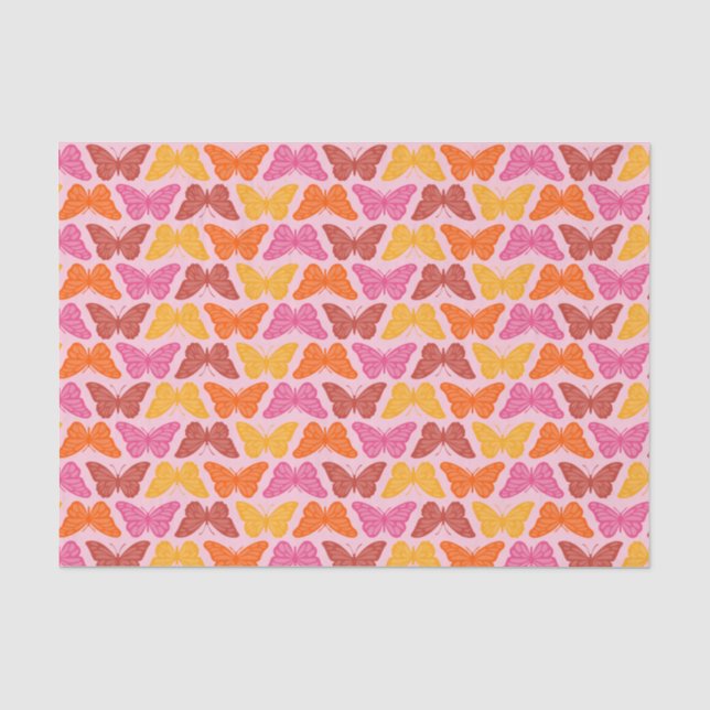 Papier Mousseline Papillons (Recto)