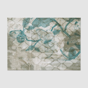 Papier Mousseline Papillons d'arabesque VI