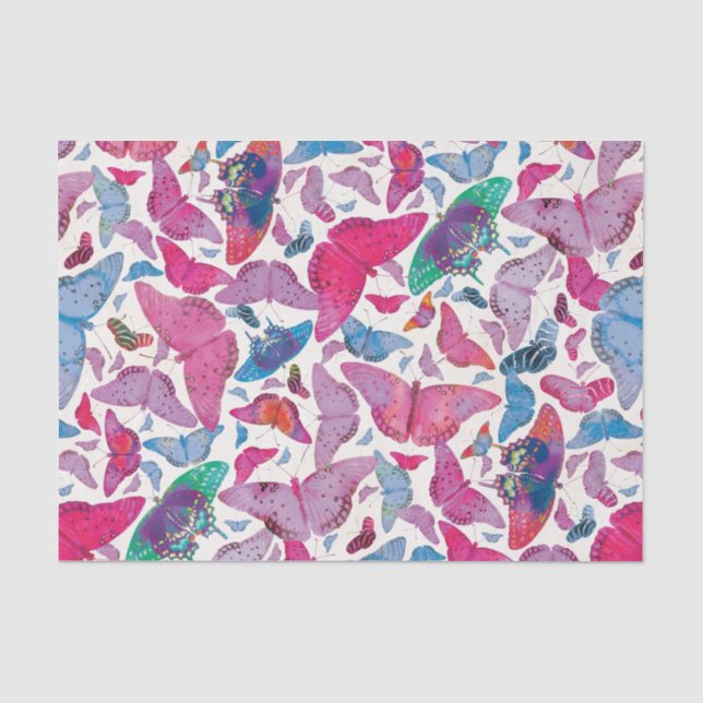 Papier Mousseline Papillons de ressort de Flutterby (Recto)