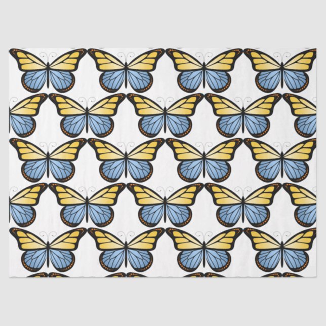Papier Mousseline Papillons série Design 5 (Recto)