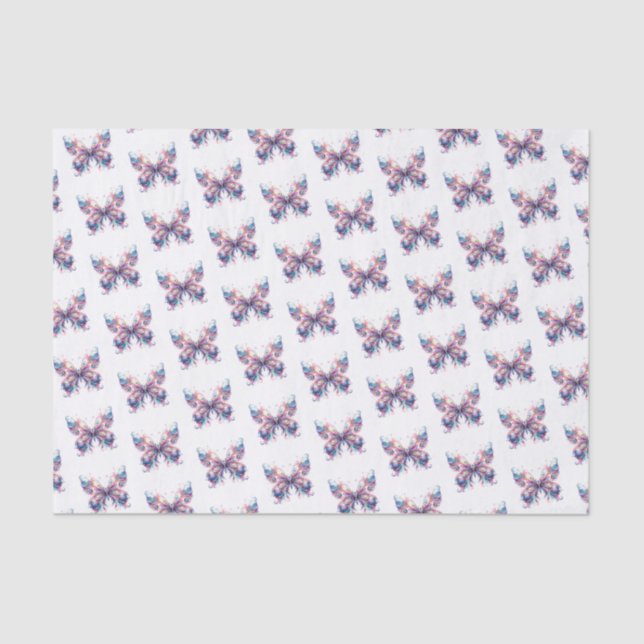Papier Mousseline Papillons Whimsical (Recto)