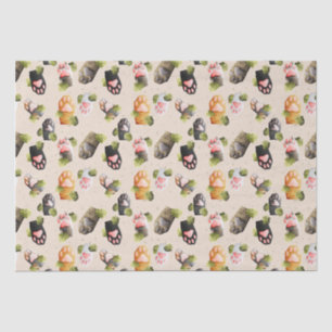 Papier Mousseline Paquets de chats mignons - Papier de tissus Motif